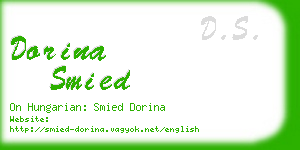 dorina smied business card